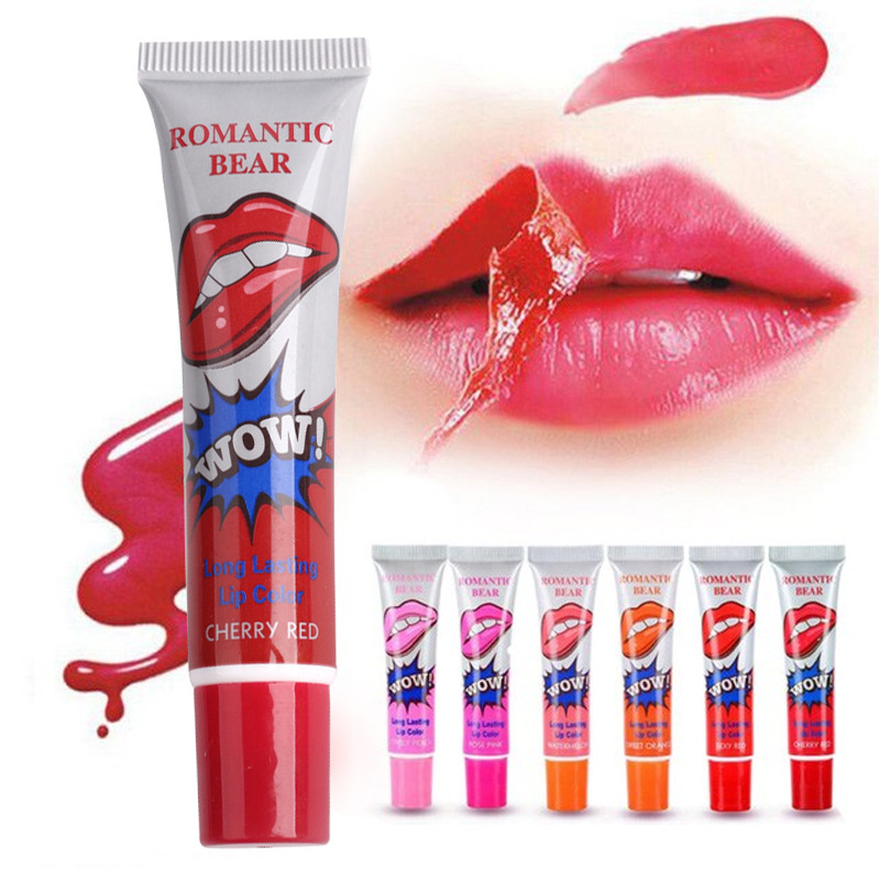 Sugar's Romantic Bear Peel Off Liquid Lip Gloss (Cherry Red)
